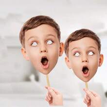 1/3/6 piezas Mascarillas personalizadas con foto - Hazlo tú mismo o listas para usar - Kits personalizados para despedida de soltera, despedida de soltero, fiesta de cumpleaños, disfraz, decoración del salón de clases/vuelta al cole/decoraciones de fiesta - Multicolor - Ver 7