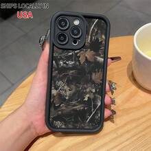 Camo Pattern Phone Case  For IPhone 16 14Plus, Anti-Drop Cellphone Protective Case, Total Protective Shockproof Mobile Phone Cover,Lens Protection Protector Casing Smartphone - Black - View 4