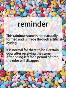 Non Natural Colored Decorative Stones Suitable For Gardens And Homes -0.6-0.9 Cm, Multi-Color Stones (Red, Green, Blue, Yellow, Pink, Mixed Colors) Suitable For Indoor Plants, Outdoor Landscapes, And Holiday Decorations - Perfect For Terraces, Potted Plants, Bathrooms, Aquariums, And Micro Landscapes, Holiday Decorations | Natural Appearance | Beauty, Garden Decorations