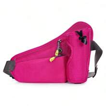 1 pieza Bolsa de botella de agua de nailon, Riñonera deportiva para exteriores, Bolsa deportiva multifuncional para teléfono, Bolsa de pecho ultra ligera y transpirable