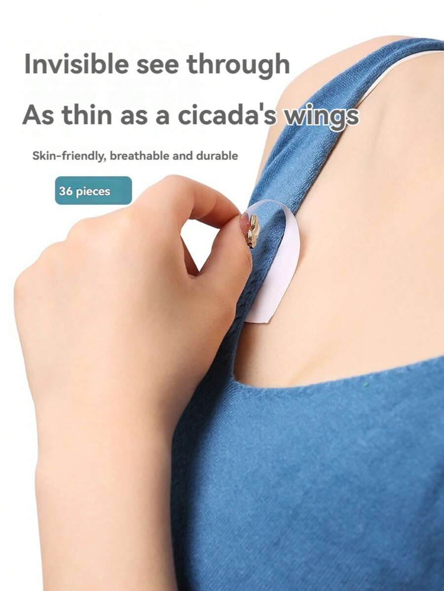 1pc 3pcsAnti-Exposure Patch Shirt Invisible Transparent Double-Sided Adhesive Tape Shirt Neckline Fixed Artifact Anti-Exposure Patch