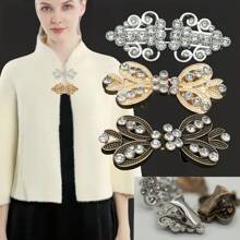 2/3 pièces de clips vintage en argent pour pull, clips pour col de cardigan, décoration de mode pour écharpe, châle et chemise