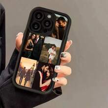 1 件定制多图案硅胶镜头保护手机壳，适用于 Apple 16、15、14、13、12、11 Pro Max 系列，猫咪、花朵、亮粉色、勃艮第红色设计，时尚、多彩、配套手机壳，个性化、独特，适合作为生日、节日、父亲节、感恩节、万圣节礼物送给朋友、家人、女朋友