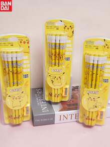 1pc/12pcs Bandai, Stationery, Pencil, Cartoon Pencil, Kawaii Student Stationery, Back To School Stationery, School Supplies, School Office Home Furnishings, Gifts, Perfect Party Gifts&Birthday Surprise Gifts, Ideal For Christmas, Halloween, Thanksgiving Gifts.