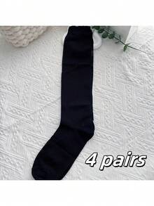 1/4 pary damskich skarpetek Subkultura Retro Słodkie Koronkowe Bąbelki Siatki Oddychające Cienkie Wiosenne i Letnie Czarno-Białe Różowo-Szare Skarpetki JK Dziewczęce Proste Jednokolorowe Skarpetki Do Układania Pończoch, Przytulne - Wielokolorowe - Zobacz 9