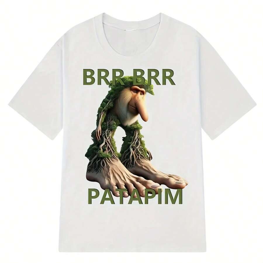 Brr Brr Patapim T Shirt Funny Italian Brainrot Meme Graphic T-Shirt Women Summer Cozy Soft O-Neck T-Shirts Tops (3)220G Pure Cotton T-Shirt - Comfort All Day Long, The Perfect Birthday Gift, An I Choice For And Family Tops For Wo Vintage Clothes Wo Clothes Wo Vintage Wo Tops Mujer Cute Tops Wo Cotton Wo Clog Halloween Camisas Summer Clothes Wo Casual Punk Western Tops Wo Fourth Of July Outfit Kpop Cowboy Outfits For Wo Ry Ropa 100% Cotton Y2k Ing Cute Gothic Wo Clothes Black And White Top Vintage Tops Cloth For Wo White Goth Inawly Retro Clothes For Wo Korean Fashion Wo Camisas Para Mujer - White - View 1