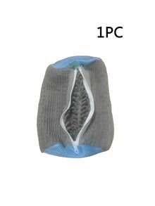 1/2PCS Washing Machine Shoe Bags, Reusable Microfiber Washing Shoe Bags, Invisible Zipper Washing Machine Shoe Bags For Sports Shoes, Mesh Shoe Washing Shoe Bags, Washing Shoe Bags, Washing Machine Shoe Net With Zipper To Protect Shoes From Damage