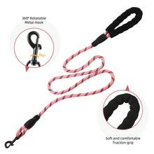 Reinforced Harness With Leash For Small, Medium, And Large Dogs - Coral Pink - View 10