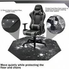 Chair Mat For Hardwood Floor Anti Slip Office Chair Mat For Carpet Desk Chair Mat Computer Chair Mat Floor Protector For Office Gaming Room, 4Ft, Octagon Grey - 4Ft_ - View 9