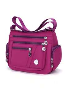 新款牛津布男士斜挎包，大容量斜挎包 - 彩色 - 查看 12