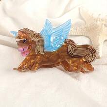 可爱卡通动物和花朵印花发夹，韩式发夹时尚发饰动物爪夹波西米亚风发夹 - 彩色 - 查看 17