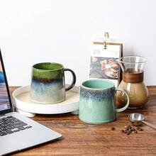 Large Ceramic Coffee Mugs, 20 - And Microwave Safe (Blue Green)-Holidaygift - 淺綠色 - 查看 6
