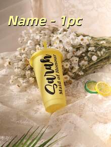 1/5 件，个性化派对冷饮杯，自定义名称和标题，加厚材质，24 盎司大容量，可重复使用，带吸管，适用于婚礼、单身派对、生日派对、户外运动沙滩水瓶以及父亲节礼物、毕业杯、伴娘礼物 - 五彩杯 - 查看 57