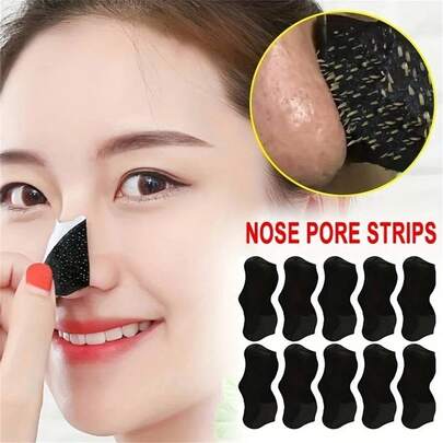 15/50Pcs Deep Cleansing Nose Stickers, Nose Spot Facial Stickers, Nose Mask, Nose Mask For Cleaning Acne Blackheads
