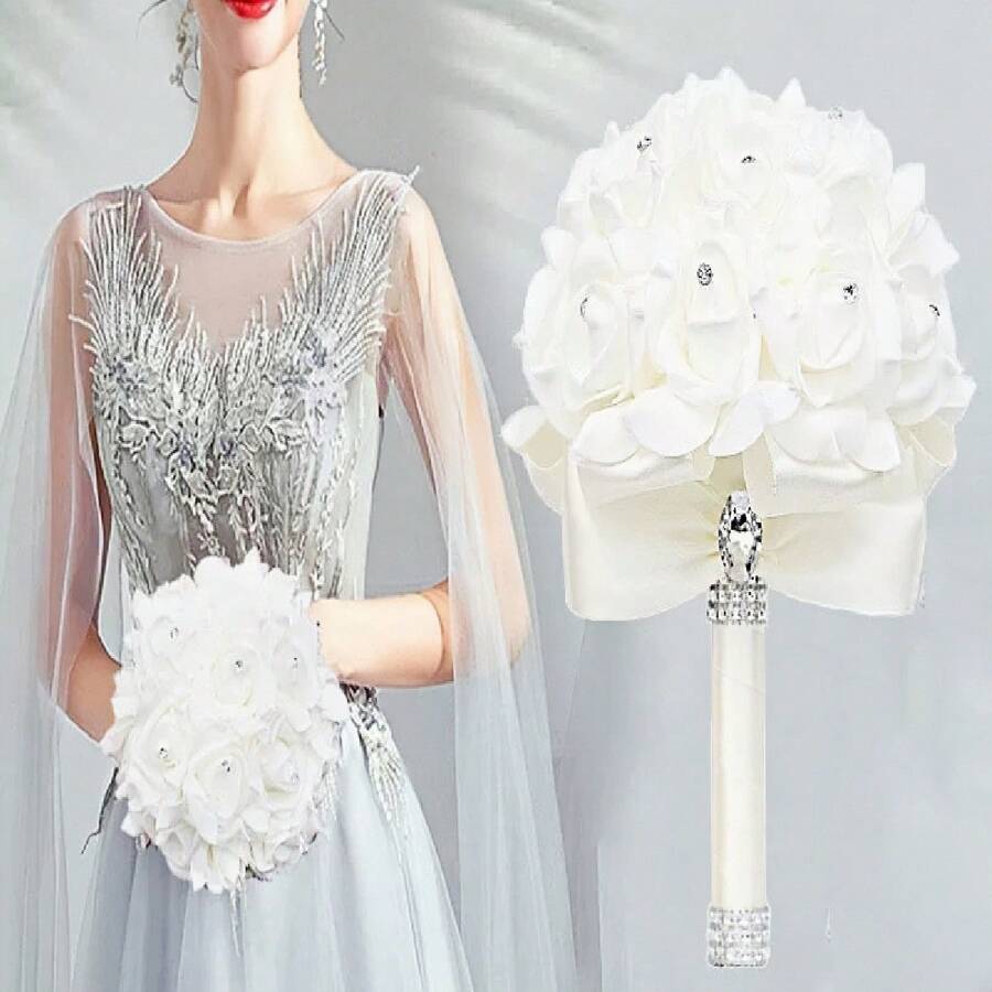 1 profumo nuziale da damigella con cristalli, profumo da damigella di fiori, profumo da fiori per la laurea, profumo da sposa