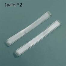 2/4双装隐形硅胶透明防滑鞋垫，稳固贴合高跟鞋，弹性鞋带 - 白色 - 查看 9