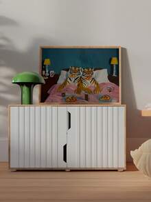 1 件无框墙面艺术画，极简主义老虎印花，多巴胺卧室装饰，送给妻子的礼物，情人节礼物，爱情海报，披萨艺术印刷品，舒适的家居装饰