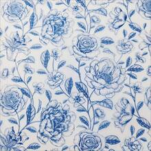 10/50/100pcs Blue Floral Rose Pattern Gift Wrapping Tissue Paper, Suitable For DIY Crafts, Party Favor Packaging, Bouquet Wrapping, Shoe & Apparel Moisture-Proof Packaging, Wine Bottle Cushioning, Holiday & Birthday Gift Wrapping Decor