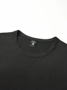 男士夏季无袖背心和短裤套装，个性化图案印花，时尚休闲沙滩/度假/钓鱼/篮球/健身两件套，配有抽绳裤，是送给丈夫或男朋友的绝佳夏季礼物 - 黑色 - 查看 3