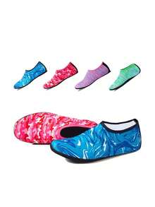1 Pair Seaside Beach Shoes Men Women Summer Diving Shoes Quick Dry Non-Slip Barefoot Protector Shoes Swimming Surfing Socks (Note That The Sole Of This Product Is Thin, Please Purchase With Caution), Beach Essentials, Beach Accessories, Pool Float - Multicolor - View 2