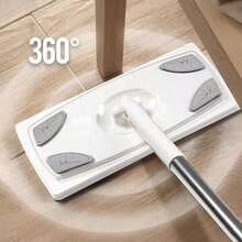 Flat Mop, Slouchy Mop, Dual-Use Dry And Wet, Kitchen And Bathroom Tile Hardwood Composite Floor Dust Removal Mop, Electrostatic Precipitator Mop Supplement, Cleaning Supplies, Cleaning Tools, School Supplies