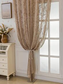 1 件亚麻现代亚麻纱窗帘 - 日式亚麻风格，杆袋设计，适用于客厅和卧室 - 透明轻质滤光窗帘，客厅窗帘，卧室窗帘（面料重量 180 克） - 彩色 - 查看 8