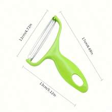 1 pieza, Pelador y rallador multiusos de acero inoxidable para frutas y verduras - Perfecto para patatas, repollo, melones y talla grande - Fácil de usar y apto para lavavajillas - Herramienta de cocina esencial - Rosa - Ver 6