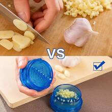 1pc Manual Garlic Press, Garlic Crusher, Peeler, Handheld Kitchen Garlic Press, Small Kitchen Tool Garlic Press, Suitable For Mincing Garlic, Onion, Ginger, Fruits, Salad, Vegetable & Fruit Processing Tool - Multicolor - View 8