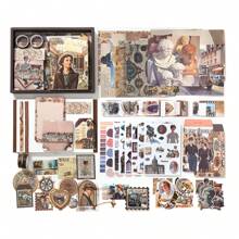 147 Stücke Vintage/Retro Scrapbooking dekorative Aufkleber, Slow Living Serie, geeignet als Geschenk, für Büro, Zuhause, Markierung, Etiketten, Klassenzimmer, Unterhaltungsspielzeug, Schülerplaner DIY kreative vintage Dekorationsaufkleber, Schulmaterial, Schulanfang