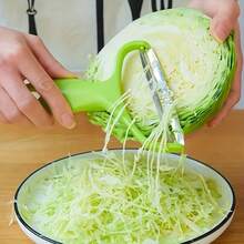 1 pieza, Pelador y rallador multiusos de acero inoxidable para frutas y verduras - Perfecto para patatas, repollo, melones y talla grande - Fácil de usar y apto para lavavajillas - Herramienta de cocina esencial - Rosa - Ver 4