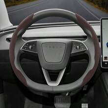 Hocasen 2pcs/3pcs Set Anti-Slip Velvet Segmented Steering Wheel Cover, Suitable For Tesla Models, Compatible With Round And D-Shaped Steering Wheels, Fit For Model 3, Model Y, Model S, Model X, Cybertruck, Semi, Roadster And More - one-size - View 25