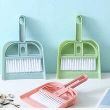Mini Desktop Broom And Dustpan Set Handheld Pet Window Sill Keyboard Cleaning Plastic Small Shovel Durable Dustpan