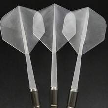 24pcs/Set - 2BA Integrated High Transparency Dart Flights - High Hardness POM Dart Flights - 8 Colors Available For Free Combination - Non-Deformable - Can Improve Accuracy - Multicolor - View 6