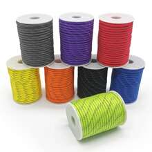 50/100m cuerda de paracord reflectante multifuncional de núcleos 550 de 4 mm para camping, supervivencia, EDC, cuerda de paracaídas, lanyard, cuerda de rescate LGLG