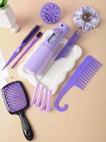 15 Piezas Juego de Cepillos y Peines para Peinado, 3/13 Piezas Peines, Peines de Púa, Peines de Cola de Rata, Cepillos de Bordes, Cepillos de Cabello, Rociador de Alta Presión, Horquillas, Anillos para el Cabello, Peines de Dientes Anchos, Gorros de Baño, Trenzadores de Cabello, Adecuado para Todo Tipo de Peinados, Vuelta al Colegio, Esenciales de Viaje y Vacaciones, Accesorios de Cabello para Mujeres