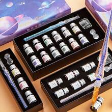 Glass Dip Pen Set, Calligraphy Dip Pen, Suitable For Art Painting, Writing, Drawing, Signing, Artist Gift - Sets - View 6