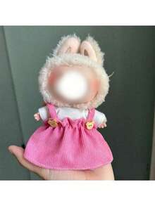 17厘米毛绒玩偶服装套装（仅衣服）适合第一代和第二代ForLABUBU毛绒玩偶，坐姿派对服装，（不含鞋子）