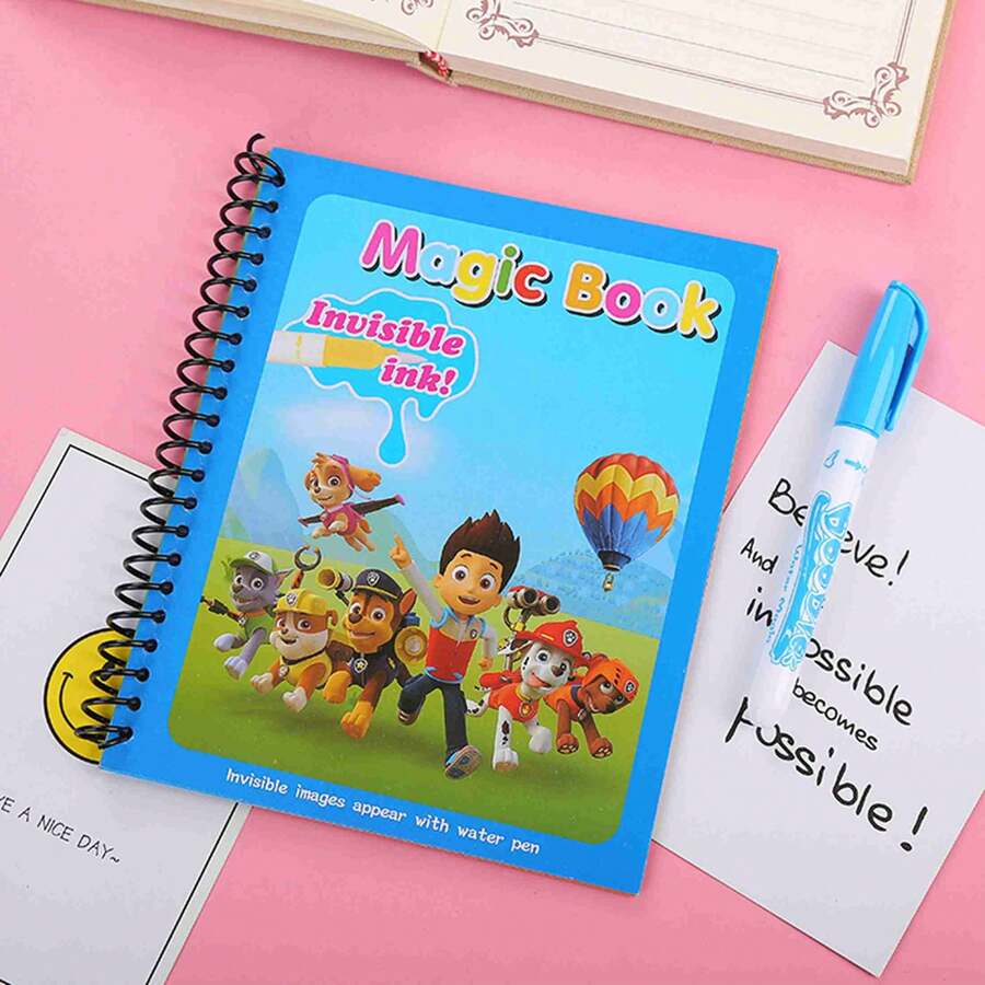 Paw Patrol 1 st DIY Frost färggraffitiböcker, perfekta för barns kreativa spel och roliga nålformade målarboksset, som ger oändliga färgglada äventyr till barn [slumpmässig stil] - Multifärgad - Visa 1