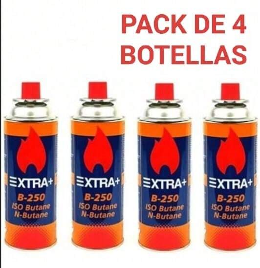CYP Cartuchos de Gas Butano 220g para Hornillos y Quemadores - 100% Butano, Compatibles con Cocinas Portátiles, Sopletes y Más - Cartucho Desechable con Válvula de  calidad de confianza pack de 4 botellas. TAMBIEN HORNILLO DE GAS CRISCOLOR TOP CALIDAD