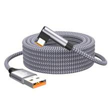 Cáp sạc nhanh USB Type C NNBILI 6A 1/1.5/2/3/5/8m, tương thích với Samsung, camera VR. (Lưu ý: Cáp càng dài thì tốc độ sạc càng chậm. Nếu bạn cần sạc nhanh, vui lòng chọn cáp ngắn hơn. Cáp dài hơn 3 mét không hỗ trợ truyền dữ liệu.) - Nhiều màu - Xem 6