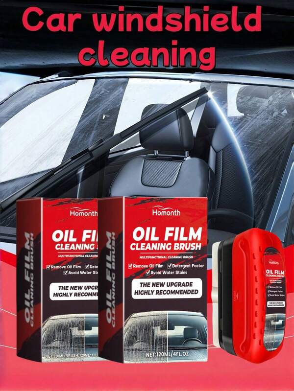Limpador de para-brisas automotivo - Agente de limpeza e descontaminação para restauração de para-brisas. Pode bloquear danos ultravioleta e proteger a decoração de interiores. Resiste eficazmente à aderência de poeira para manter o vidro limpo. A evaporação rápida reduz marcas de água e mantém a superfície lisa. Melhora significativamente a visibilidade e aumenta a segurança ao dirigir.
