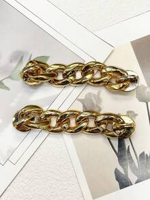 12 件 ABS 树脂金色手提包链鞋饰闪亮熊鞋装饰 DIY 波动心形鞋配件可拆卸多功能鞋夹女士凉鞋拖鞋沙滩包装饰圣诞节万圣节情人节生日节日派对礼物（不含鞋子）