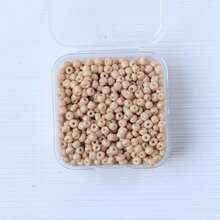 1 盒玻璃纯色种子珠 3 毫米约 800 颗多色烤漆串珠材料 DIY 手链项链耳环配件