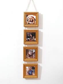 2 合 1 和 3 合 1 4 英寸复古绿色创意挂墙装饰塑料相框，适用于客厅、卧室、节日礼物