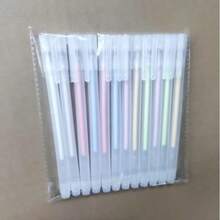 圆点图案凝胶笔形胶棒，儿童圆点记号笔，办公室用，计划用，快干，彩色圆点胶笔，学生用，创意返校 - 彩色 - 查看 17