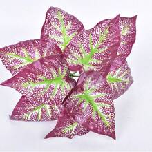 32 pulgadas Plantas artificiales grandes de color rosa, decoración de árbol de palma grande falso, plantas en maceta de hojas rosas, plantas tropicales altas realistas y perennes de plástico, planta de hierba Montella de aspecto muy natural, decoración de plantas artificiales falsas para el hogar, oficina, jardín, hotel, interior y exterior - Multicolor - Ver 14