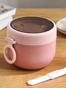 Oat Breakfast Cups, Yogurt Cups, Salad Cups, Bento Boxes, Waterproof Oat Containers, Portable Breakfast Containers, Reusable Large-Sized Breakfast Cups, Kitchen Accessories Are Ideal Choices For Home, School, Office Travel, And Outdoor Picnics, - Multicolor - View 9