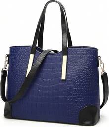 SYKT Monederos y bolsos para las bolsas de asas de hombro de la bolsa para mujer Carteras - 7-04 Azul Oscuro - Ver 5