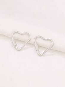 2 piezas Cierre de gancho en forma de corazón con cerradura de tornillo de acero inoxidable, color dorado, ganchos en espiral para hacer accesorios de joyería, collares y pulseras DIY