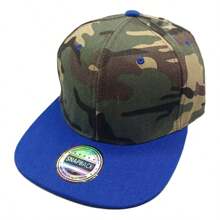 1 件迷彩字母印花棒球帽，拼色圆顶平檐爸爸帽，男士透气防晒帽，适合春夏季、钓鱼、休闲装 - A - 查看 16